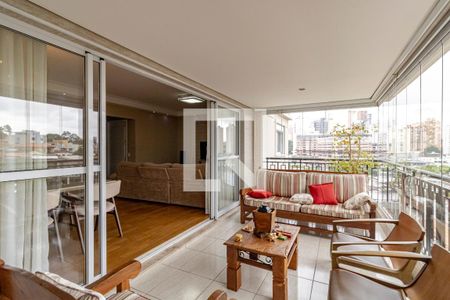 Varanda Gourmet da Sala de apartamento à venda com 4 quartos, 170m² em Ipiranga, São Paulo