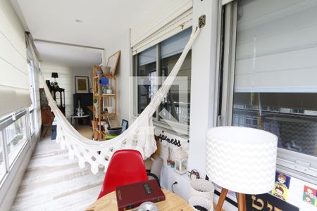 Varanda da Sala de apartamento para alugar com 3 quartos, 100m² em São Conrado, Rio de Janeiro