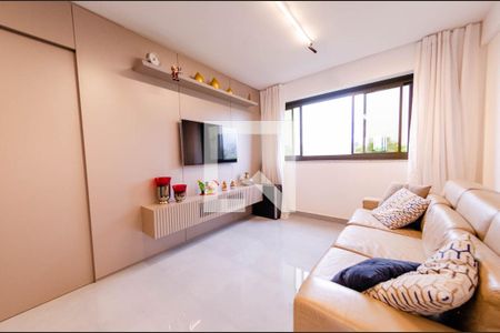 Sala de apartamento à venda com 2 quartos, 69m² em São Pedro, Belo Horizonte