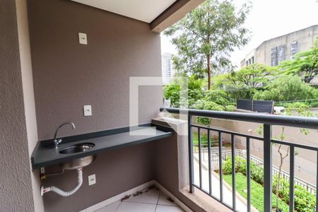 Sacada da Sala de apartamento para alugar com 2 quartos, 49m² em Vila Andrade, São Paulo