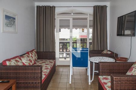 Sala de apartamento para alugar com 2 quartos, 90m² em Loteamento João Batista Julião, Guarujá