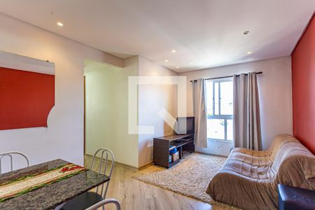 Sala de apartamento à venda com 2 quartos, 49m² em Vila Lutécia, Santo André