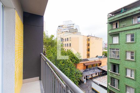 Studio para alugar com 28m², 1 quarto e sem vaga Studio para alugar com 28m², 1 quarto e sem vagaSacada