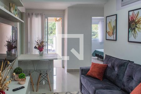 Sala de apartamento para alugar com 2 quartos, 55m² em Parque Enseada, Guarujá