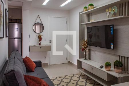 Sala de apartamento para alugar com 2 quartos, 55m² em Parque Enseada, Guarujá