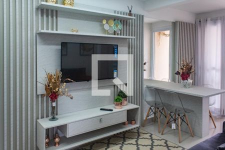 Sala de apartamento para alugar com 2 quartos, 55m² em Parque Enseada, Guarujá