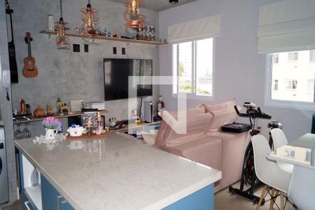 Sala - Cozinha - Copa - Area de Serviço de apartamento para alugar com 1 quarto, 38m² em Cambuci, São Paulo