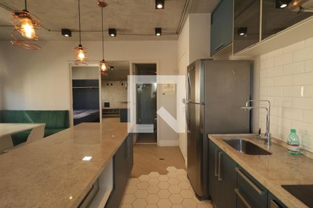 Sala e Cozinha de apartamento para alugar com 1 quarto, 38m² em Cambuci, São Paulo
