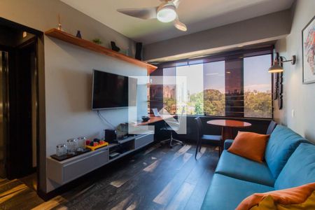 Sala/Cozinha de apartamento à venda com 1 quarto, 35m² em Paraíso do Morumbi, São Paulo