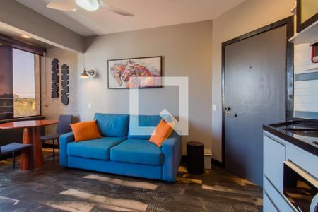 Sala/Cozinha de apartamento à venda com 1 quarto, 35m² em Paraíso do Morumbi, São Paulo