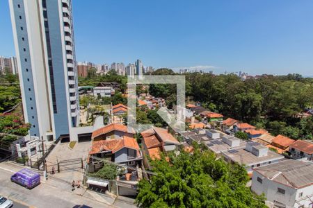 Vista da Sala de apartamento à venda com 1 quarto, 35m² em Paraíso do Morumbi, São Paulo