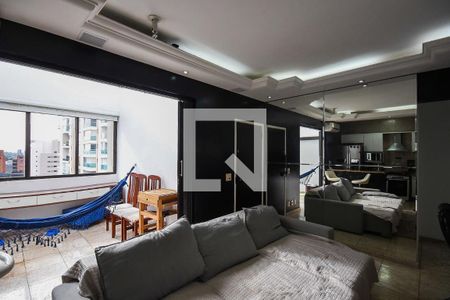 Sala de apartamento à venda com 1 quarto, 76m² em Paraíso do Morumbi, São Paulo
