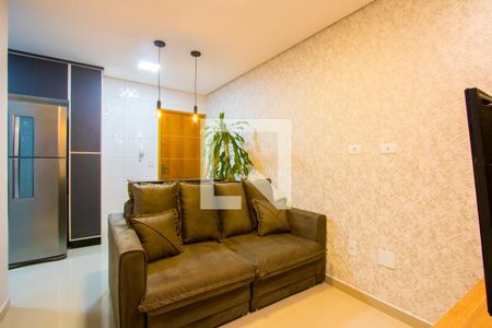 Sala de apartamento à venda com 2 quartos, 52m² em Vila Valparaíso, Santo André