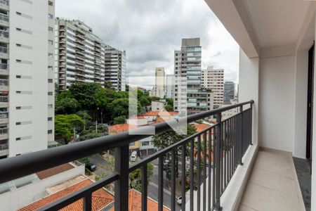 Varanda - vista de apartamento para alugar com 1 quarto, 30m² em Sumaré, São Paulo