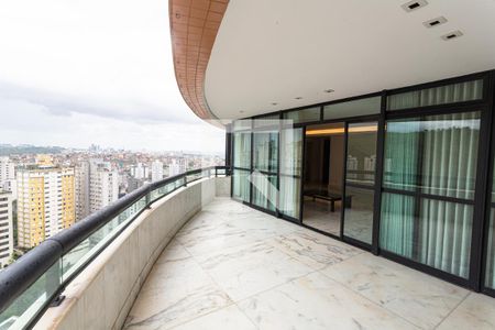 Varanda da Sala de apartamento à venda com 4 quartos, 195m² em Sion, Belo Horizonte