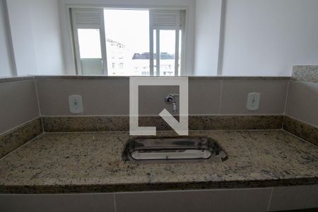 Cozinha de kitnet/studio para alugar com 1 quarto, 16m² em Copacabana, Rio de Janeiro