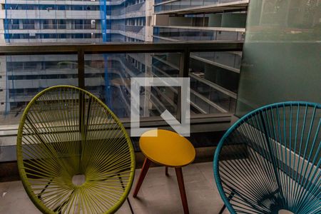 Varanda de kitnet/studio à venda com 1 quarto, 30m² em República, São Paulo