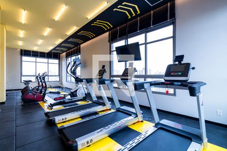 Área comum - Academia de kitnet/studio para alugar com 1 quarto, 27m² em Vila Dom Pedro I, São Paulo