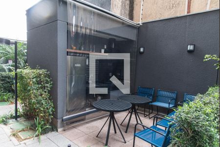 Studio à venda com 27m², 1 quarto e sem vagaChurrasqueira