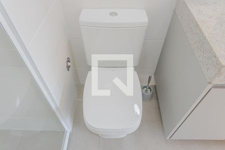 Banheiro de kitnet/studio para alugar com 1 quarto, 22m² em Jardim Paulistano, São Paulo