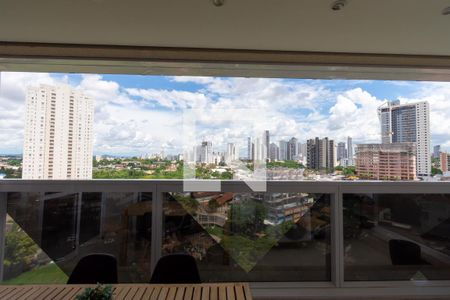Vista da Sala de apartamento para alugar com 1 quarto, 48m² em Setor Marista, Goiânia