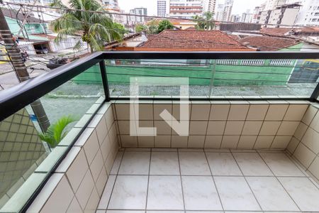 Detalhe da varanda de apartamento para alugar com 1 quarto, 50m² em Guilhermina, Praia Grande