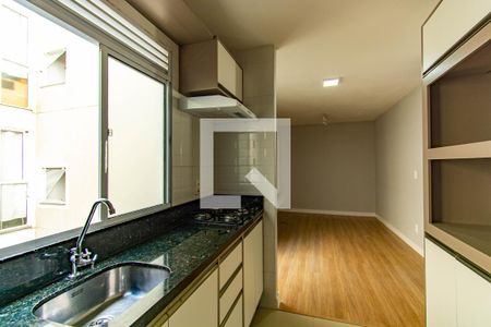 Sala / Cozinha de apartamento à venda com 2 quartos, 40m² em Estância Velha, Canoas