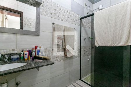 Banheiro da Suíte de casa à venda com 3 quartos, 120m² em Planalto, Belo Horizonte