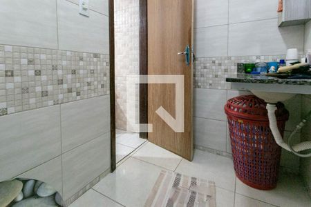 Banheiro da Suíte de casa à venda com 3 quartos, 120m² em Planalto, Belo Horizonte
