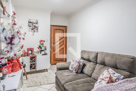 Sala de apartamento à venda com 2 quartos, 70m² em Vila Clarice, Santo André