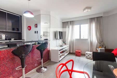 Sala de apartamento para alugar com 1 quarto, 45m² em Indianópolis, São Paulo