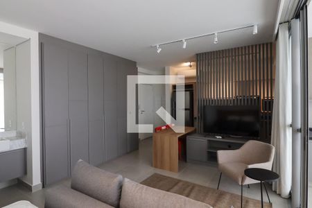 Sala de apartamento para alugar com 1 quarto, 53m² em Alto da Boa Vista, Ribeirão Preto