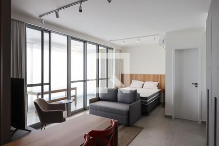 Sala de apartamento para alugar com 1 quarto, 53m² em Alto da Boa Vista, Ribeirão Preto