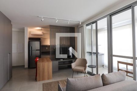 Sala de apartamento para alugar com 1 quarto, 53m² em Alto da Boa Vista, Ribeirão Preto