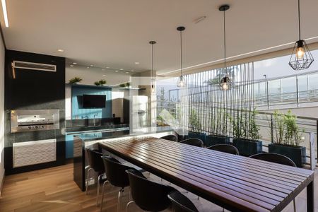 Studio para alugar com 53m², 1 quarto e 1 vagaÁrea Gourmet
