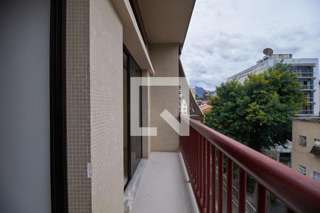 Sala Varanda Vista de apartamento para alugar com 1 quarto, 64m² em Tijuca, Rio de Janeiro