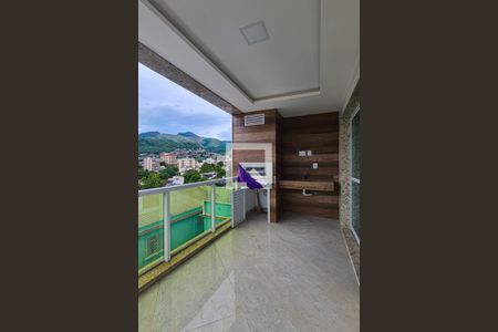 Varanda gourmert da Sala de apartamento à venda com 3 quartos, 76m² em Méier, Rio de Janeiro