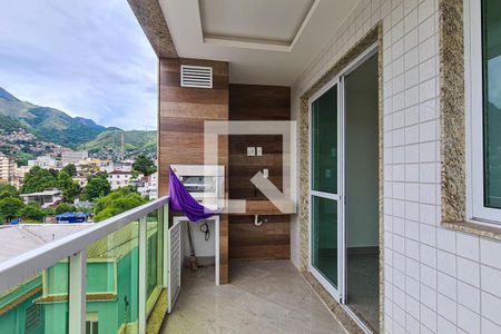 Varanda gourmert da Sala de apartamento à venda com 3 quartos, 76m² em Méier, Rio de Janeiro