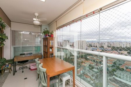 Varanda da Sala de apartamento à venda com 1 quarto, 43m² em Jardim Aeroporto, São Paulo