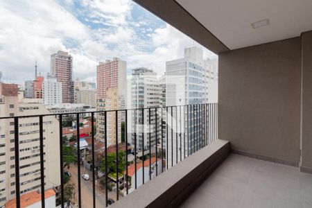 Studio para alugar com 31m², 1 quarto e sem vagaVaranda
