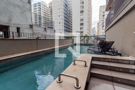 Studio para alugar com 31m², 1 quarto e sem vagaPiscina