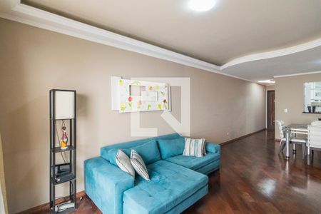 Sala de apartamento à venda com 3 quartos, 98m² em Vila Valparaíso, Santo André