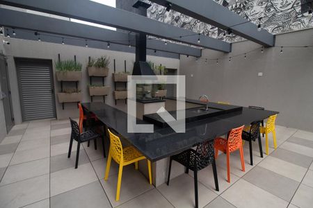 Área comum - Churrasqueira de apartamento para alugar com 1 quarto, 27m² em Pinheiros, São Paulo