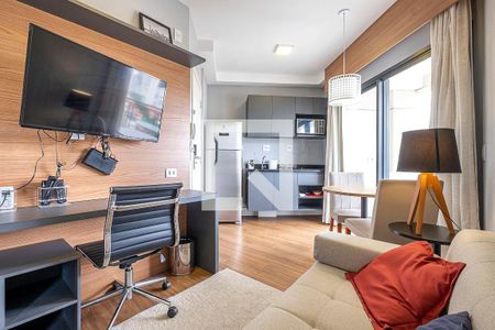 Sala/Cozinha de apartamento para alugar com 1 quarto, 32m² em Cavaleiro, São Paulo