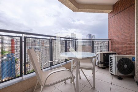 Sala/Cozinha - Varanda de apartamento para alugar com 1 quarto, 32m² em Cavaleiro, São Paulo