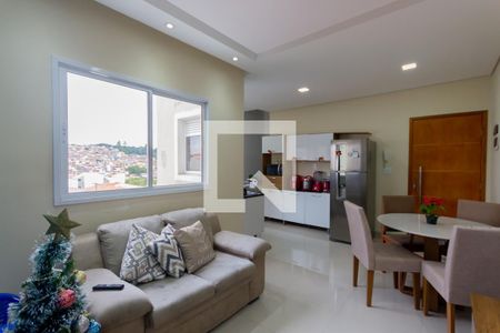 Sala de apartamento à venda com 2 quartos, 100m² em Parque Novo Oratório, Santo André