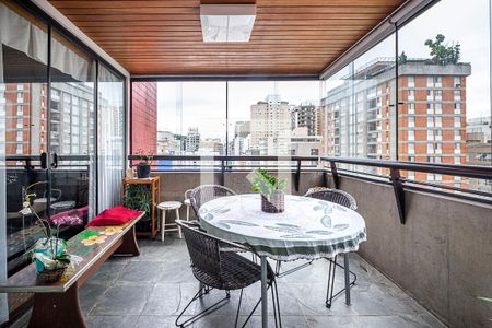 Sala - Varanda de apartamento à venda com 4 quartos, 185m² em Paraíso, São Paulo