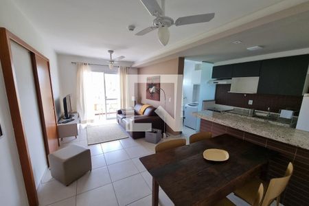 Sala de apartamento para alugar com 1 quarto, 49m² em Jardim Botânico, Ribeirão Preto