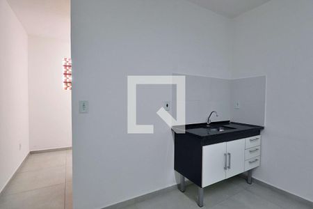 Cozinha de kitnet/studio para alugar com 1 quarto, 36m² em Vila Palmares, Santo André
