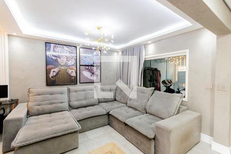 Sala de casa à venda com 3 quartos, 100m² em Vila Aquilino, Santo André